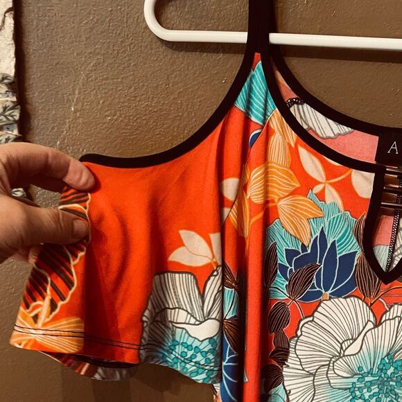 “AUW”size 8 floral A-line dress.Beach, boho, casual - Picture 6 of 7